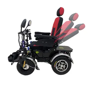 חשמלי במהירות גבוהה Offroad כל שטח גלגל כיסא רכב כבד החובה ממונע כוח כיסא גלגלים עבור נכים ו Elderl