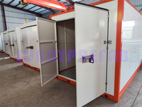 Matériel en acier, stockage préfabriqué, assemblage pliable, déplacement, empilable, unités de stockage portables, conteneur de stockage personnel