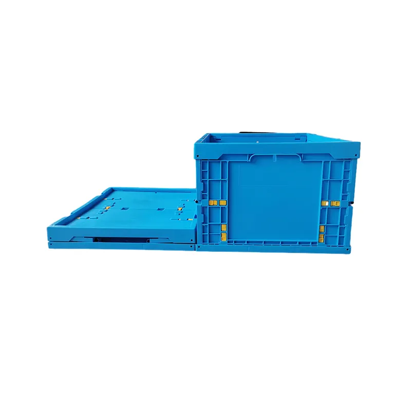 Penyimpanan gudang otomatis Industrial tugas berat dapat ditumpuk dan sistem pengambilan sebagai/RS EU kotak peti plastik dapat dilipat