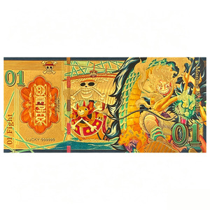 Carte PVC Aventure <span class=keywords><strong>Pirate</strong></span> avec feuille d'or 24K, Souvenir Anime, Collection <span class=keywords><strong>de</strong></span> billets <span class=keywords><strong>de</strong></span> banque étanches - Product Image 4