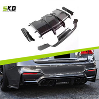 Diffuseur arrière pour BMW 2014 à 2020 F80 M3 F82 M4 Style PSM en fibre de carbone sèche pour bmw F82 M4 Diffuseur arrière en fibre de carbone