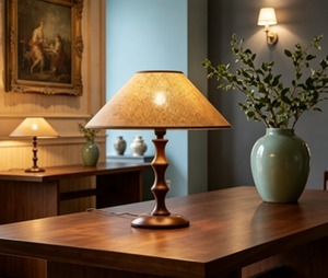 Hand-painted Wood <strong>Table</strong> Lamp Bedroom Bedside Lamp Hotel Decoration <strong>Table</strong> Lamp Wholesale Indoor <strong>Lighting</strong> - Product Image 1