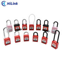 Cadenas de verrouillage de sécurité multi-couleur HiLink LOTO Lock avec clé principale couverte de sécurité colorée