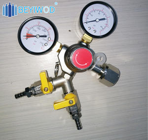 Karbon dioksit tankı için CGA-320 ile çift ölçer basınç regülatörü <span class=keywords><strong>CO2</strong></span> taslak bira tahliye vanası Kegerator regülatörü - Product Image 2