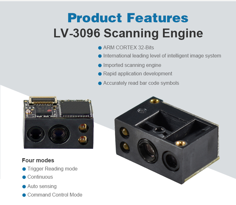 <strong>OEM</strong> LV3096 1D/2D Barcode Reader <strong>QR</strong> <strong>Code</strong> Embedded USB <strong>Scanner</strong> <strong>Module</strong>-Stock