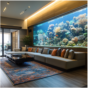 Fabrikant Goedkope Grote Tropische Zoetwater Vis Tank Acryl Aquaria Te Koop In Appartement - Product Image 5