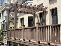 Fácil de instalar, WPC, PVC, paisaje de jardín, TERRAZA DE INGENIERÍA local, lugares escénicos, patio deportivo, valla de árbol de campo