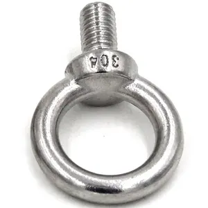 Boulon de levage à œil pivotant, anneau en acier inoxydable DIN580