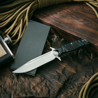 Couteau pliant de haute qualité avec lame en acier, manche texturé en G10, couteau de poche portable pour la chasse, le sauvetage et le transport quotidien