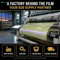 Película para Parabrisas con Cambio de Color 70% VLT Verde Púrpura Iridiscente Tinte Espejo Control Solar UV99 IR92 2mil Venta al por Mayor OEM de Fábrica