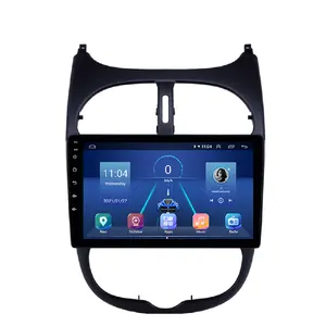 Podofo Android Autoradio GPS für Peugeot 207 2006-2015, 9