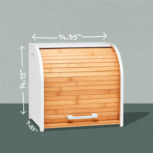 高品質で耐久性のある、モダンな多機能竹製パン収納ボックス。大容量で、サイズや色をカスタマイズ可能。キッチン収納に最適。 - Product Image 3