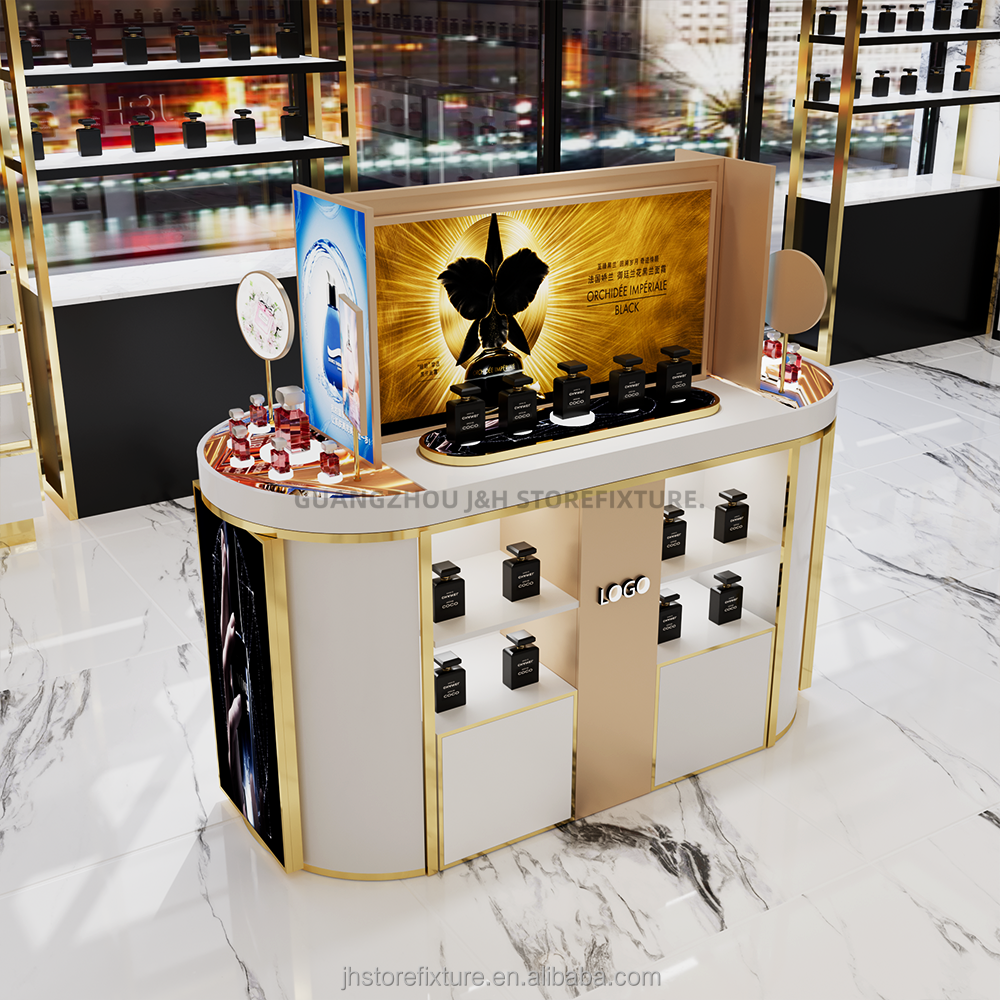 Women Fragrance Tester Island Display Case Island Shop Display