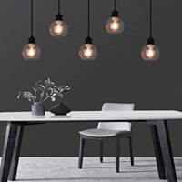 Abat-jour de remplacement pour suspension domestique en verre bulle soufflé à la main en verre sodocalcique
