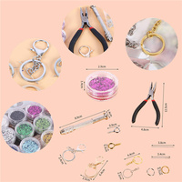 106 pièces moules et outils de coulée en silicone, lettre et numéro moule en résine bricolage moules en résine de silicone pour boucles d'oreilles porte-clés