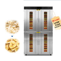 Déshydrateur alimentaire commercial à 80 plateaux pour fruits et légumes, déshydrateur alimentaire commercial en acier inoxydable