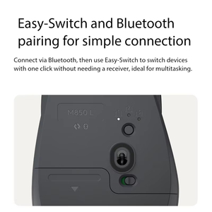 โลจิเทค ซิกเนเจอร์ คอมฟอร์ท พลัส M850L รุ่นมาตรฐานเมาส์สำนักงานไร้สายบลูทูธเมาส์เงียบ - Product Image 4