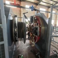 Machine de soudage à rouleaux pour cages de poteaux carrés en acier CNC, soudage par fusion à moyenne fréquence avec refroidissement eau-air