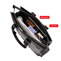 Bolso de Pecho de Cuero Genuino de Gran Capacidad, Hecho a Mano, de Lujo, con Cierre, para Hombre, Bandolera Clásica para Trabajo, Portafolio para Laptop