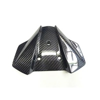 Piezas de motocicleta de fibra de carbono de calidad parabrisas pequeño de carbono brillante con hardware para KTM 1290 Super Duke R 2020