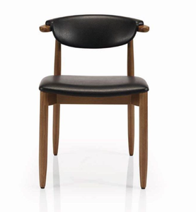 Ghế ăn thương mại hiện đại khung kim loại gỗ bọc da PU vải nhung dành cho khách sạn nhà hàng quán cà phê - Product Image 2