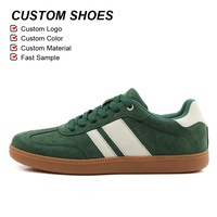 OLICOM Chaussures de sport décontractées de style classique allemand en cuir de vachette, confortables et tendance, pour homme