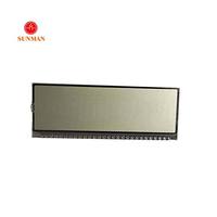 Layar LCD Tujuh Segmen Reflektif TN dengan Tampilan Titik Angka 10 Digit 28 Pin 3,1 Inci Kustom