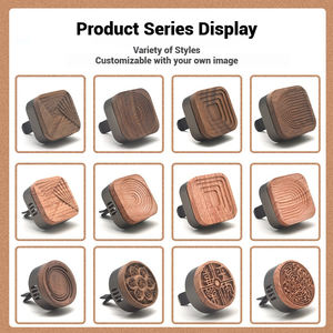 Ambientador para Auto, Difusor de Perfume con Clip para Ventilación, Imán, Evaporación Natural, Sin Electricidad, Material de Metal y Madera - Product Image 3