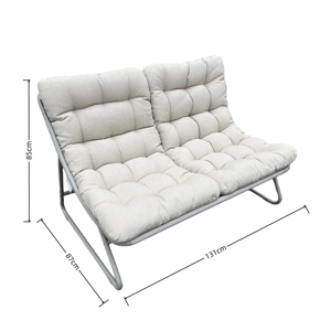 Set di Divani da Giardino di Lusso <span class=keywords><strong>in</strong></span> <span class=keywords><strong>Acciaio</strong></span>, Arredamento Moderno e Durevole <span class=keywords><strong>per</strong></span> Cortile, Villa, Terrazza, Balcone e Giardino - Product Image 5