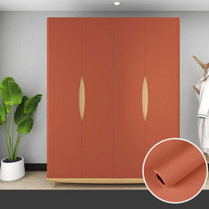 Film décoratif PVC écologique 120 cm, toucher doux mat, imperméable, autocollant, pour meubles, armoires de cuisine, portes - Product Image 1