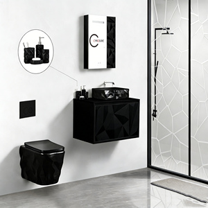 2026 Hot Sale Luxury Bathroom Cabinet Vanity Basin Marble Sink Design Bathroom Vanity Led Smart Bathroom Mirror With Light - Product Image 1