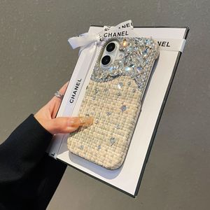 Motif tissé en diamant empilé adapté à l'étui de téléphone Apple 17 Pro Max iPhone 15 luxe léger 14 antichoc 13/16/12 - Product Image 2