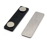 Étiquettes de nom d'entreprise en métal personnalisées vierges pour sublimation, rectangulaires noires, en émail souple, avec logo de marque, autocollant, badge, aimant 33x13 45x13