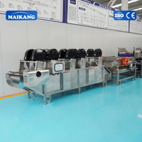 Ligne de pasteurisation automatique à bain-marie avec équipement de séchage segmenté pour boissons, jus de fruits et légumes, sauces