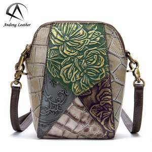 Bolso de Hombro de Cuero Andong para Mujer, Nuevo 2020, Bolsos Bandolera, Bolso para Teléfono, Bolso Pequeño Vintage, Bolso Retro para Chicas - Product Image 5