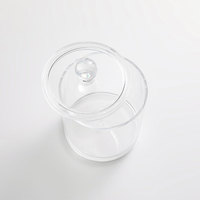 Penyimpanan Kaleng Plastik Bening Kapas Bola Swab Makeup Organizer Q-tip Holder Dispenser untuk Kamar Mandi