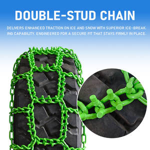 Chaînes à neige pour camion et tracteur en acier allié CH de haute qualité, surface galvanisée, traitement thermique, maillons torsadés, garantie 1 an - Product Image 4