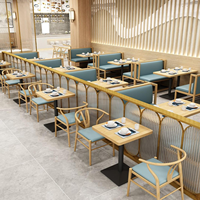 Meubles commerciaux sur mesure en bois massif, banquettes de restaurant, canapés, tables et chaises de salle à manger, vente en gros de tables et chaises de salle à manger