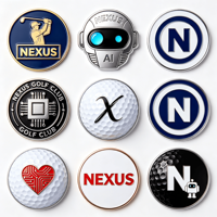 Marqueurs de balle de golf double face en métal personnalisés pour joueurs de golf, vente en gros par les meilleurs fabricants