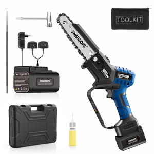 Tronçonneuse sans fil Swansoft 6 pouces, sans balais, modèle CS-2S, 21V 4Ah, pour la coupe du bois, l'élagage des arbres et le jardinage - Product Image 1