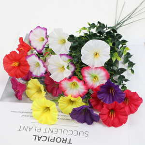 ดอกไม้ประดิษฐ์แบบก้านเดี่ยว ดอกมอร์นิ่งกลอรี ดอกแพนซี่ สำหรับตกแต่งสวนภายนอก ตกแต่งภูมิทัศน์ ขายส่ง - Product Image 4