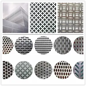 ISO Certification 304 316 Stainless Steel Round Hole Perforated Metal Sheet Metal Screens Perforated Mesh