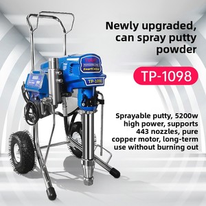 <span class=keywords><strong>Pistolet</strong></span> de <span class=keywords><strong>peinture</strong></span> électrique sans air haute pression TUGPT1095 23Mpa avec buse de 0,035 pouce pour <span class=keywords><strong>peinture</strong></span> couleur, tôles d'acier, revêtements intérieurs en latex - Product Image 2