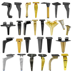 सोफे हार्डवेयर पैर चमकदार पैर स्टेनलेस स्टील फर्नीचर भागों एकल सोने के धातु सोफे के लिए पैर सहायक उपकरण पैर - Product Image 1