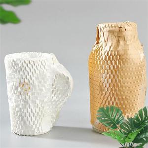 Giấy gói hàng thân thiện với môi trường, dạng tổ ong, giấy kraft, cuộn giấy gói, vật liệu thủ công mỹ nghệ, giấy gói hàng - Product Image 4