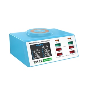 Chargeur multifonction 8 ports RELIFE <span class=keywords><strong>RL</strong></span>-309AW pour téléphone portable avec fonction de réparation de court-circuit, charge rapide sans fil intelligente - Product Image 1
