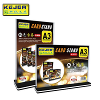 Support de menu KEJEA, porte-cartes, présentoir publicitaire, support de table double face A4 A5 pour bureau ou école