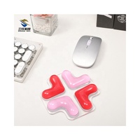 Sanskrit dessin animé Gel forme clavier tapis tapis de souris rouge rose accoudoir poignet Transparent tapis de souris jeu tapis de souris pour bureau à domicile
