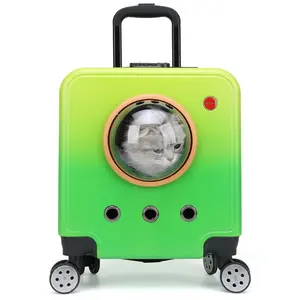 Transportín para perros de viaje libremente transpirable, aprobado por la aerolínea, caja para gatos al aire libre, perrera, carrito portátil con silencio