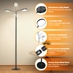 حامل دائري من الألومنيوم بقيادة نوردية لتغيير اللون 18 واط 3 واط لديكور غرفة المعيشة مع وظيفة المؤقت - Product Image 3